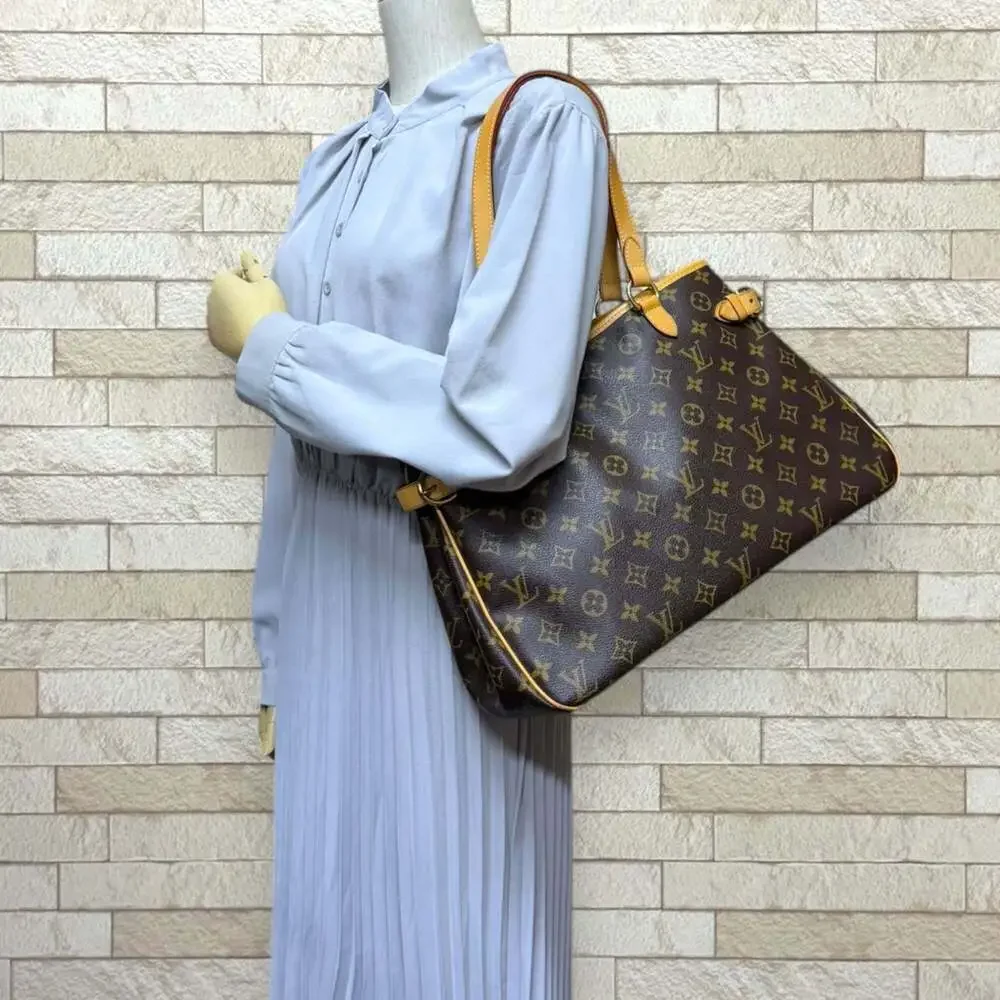 LOUIS VUITTON Brown Monogram Canvas Tote Bag